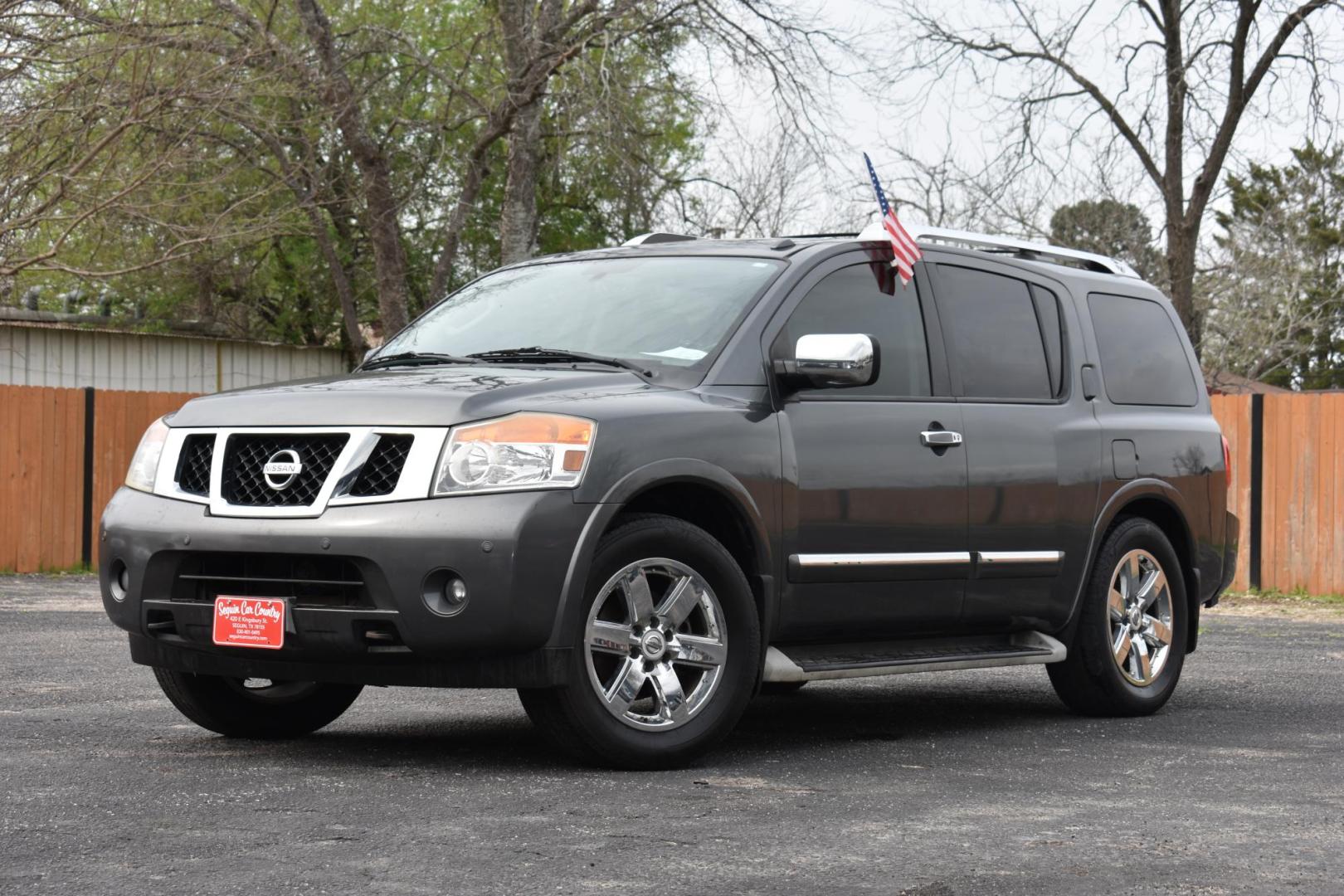 2010 BLACK NISSAN ARMADA SE 2WD (5N1BA0ND3AN) with an 5.6L V8 DOHC 32V FFV engine, 5-SPEED AUTOMATIC transmission, located at 420 E. Kingsbury St., Seguin, TX, 78155, (830) 401-0495, 29.581060, -97.961647 - Photo#2