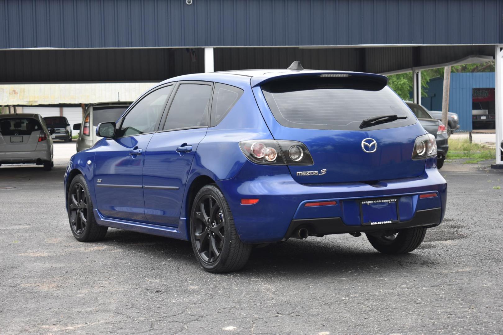 2008 BLUE MAZDA MAZDA3 s Grand Touring 5-Door (JM1BK343281) with an 2.3L L4 DOHC 16V engine, 5-SPEED AUTOMATIC OR 5-SPEED MANUAL transmission, located at 420 E. Kingsbury St., Seguin, TX, 78155, (830) 401-0495, 29.581060, -97.961647 - Photo#2