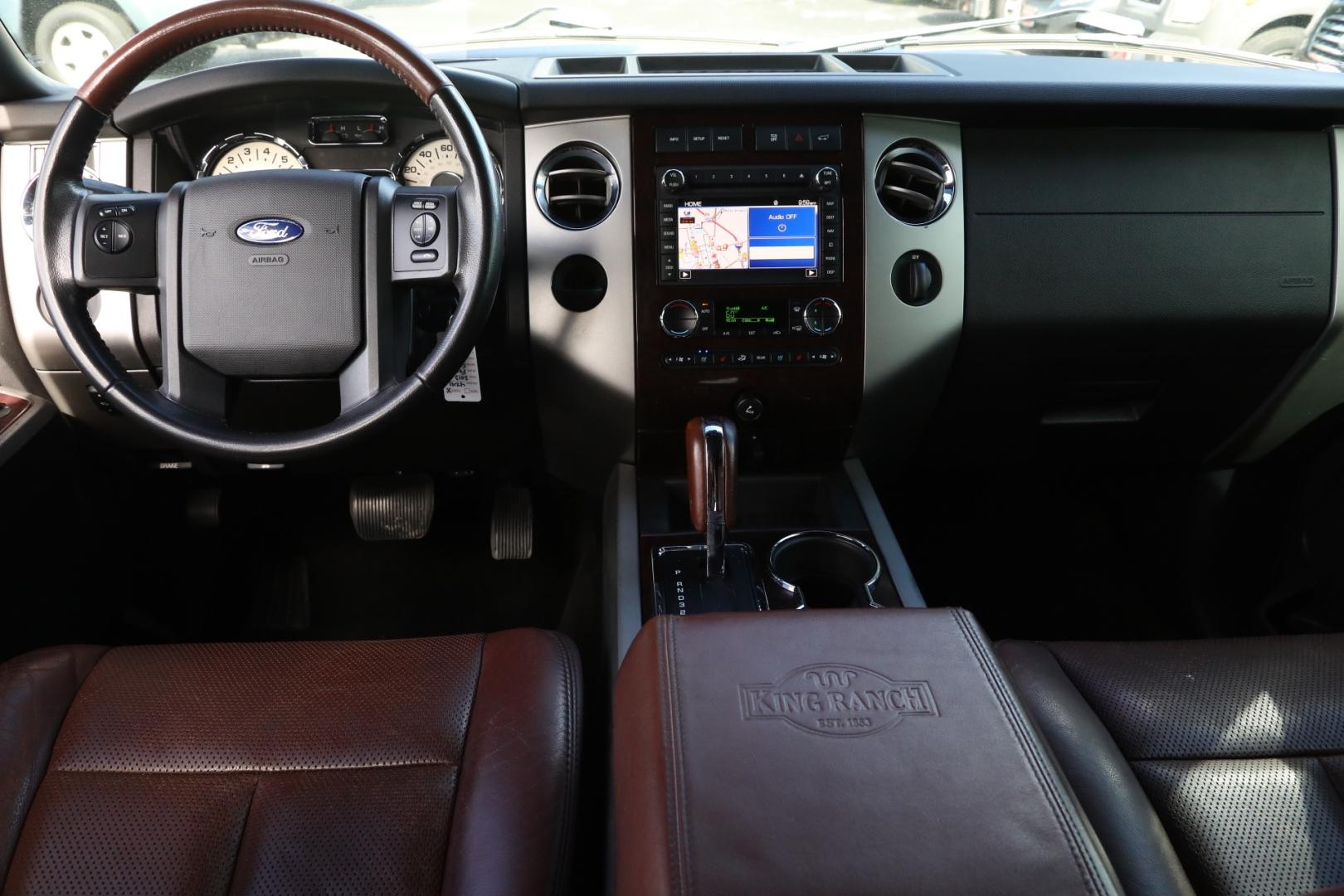 2013 BLUE FORD EXPEDITION King Ranch 2WD (1FMJU1H59DE) with an 5.4L V8 SOHC 16V FFV engine, 6-SPEED AUTOMATIC transmission, located at 420 E. Kingsbury St., Seguin, TX, 78155, (830) 401-0495, 29.581060, -97.961647 - Photo#14