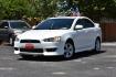 2009 WHITE /BLACK MITSUBISHI LANCER (JA3AU26U29U) with an 2.OL 4 CYLINDER engine, AUTOMATIC transmission, located at 420 E. Kingsbury St., Seguin, TX, 78155, (830) 401-0495, 29.581060, -97.961647 - Photo#3