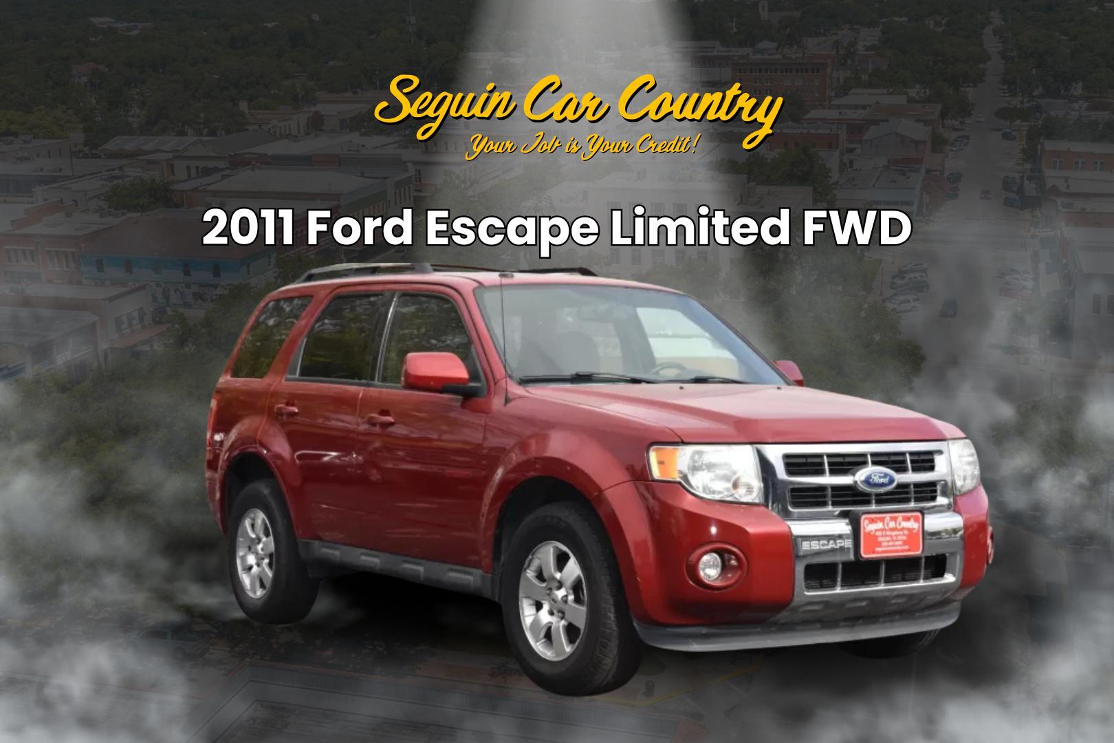 2011 RED Ford Escape Limited FWD (1FMCU0EG7BK) with an 3.0L V6 DOHC 24V engine, 6-Speed Automatic transmission, located at 420 E. Kingsbury St., Seguin, TX, 78155, (830) 401-0495, 29.581060, -97.961647 - Photo#0