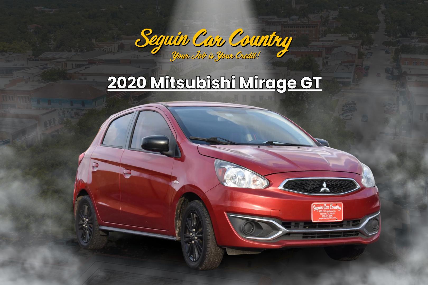2020 MAROON Mitsubishi Mirage GT (ML32A5HJ6LH) with an 1.2L L3 DOHC engine, CVT transmission, located at 420 E. Kingsbury St., Seguin, TX, 78155, (830) 401-0495, 29.581060, -97.961647 - Photo#0