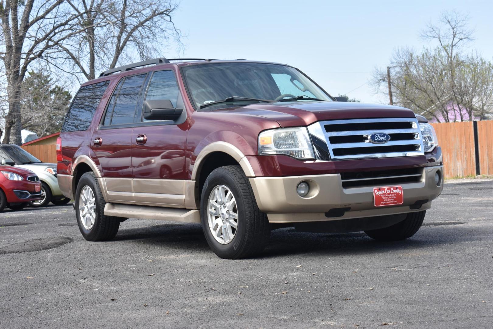 2012 RED Ford Expedition King Ranch 2WD (1FMJU1H55CE) with an 5.4L V8 SOHC 16V FFV engine, 6-Speed Automatic transmission, located at 420 E. Kingsbury St., Seguin, TX, 78155, (830) 401-0495, 29.581060, -97.961647 - Photo#0