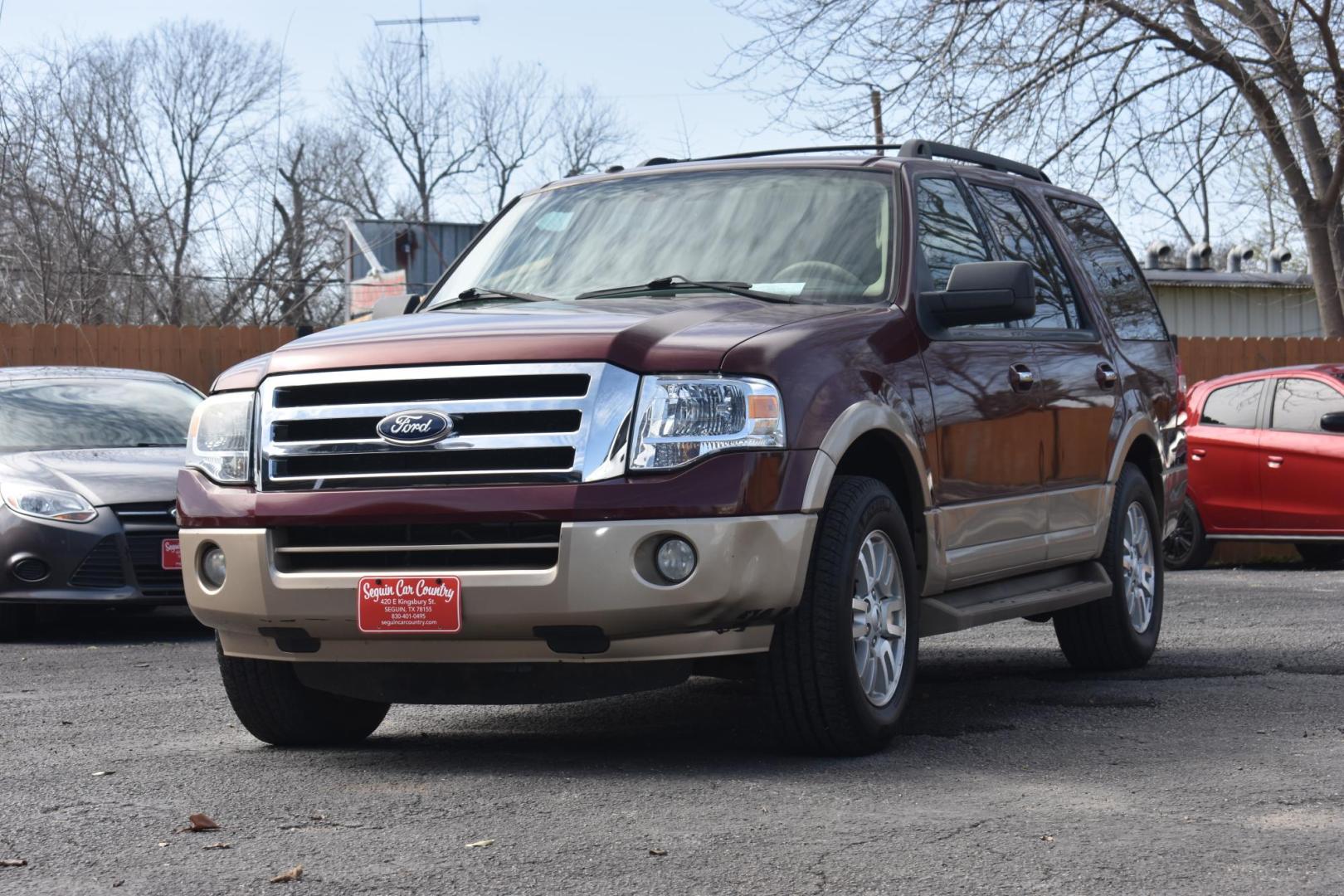 2012 RED Ford Expedition King Ranch 2WD (1FMJU1H55CE) with an 5.4L V8 SOHC 16V FFV engine, 6-Speed Automatic transmission, located at 420 E. Kingsbury St., Seguin, TX, 78155, (830) 401-0495, 29.581060, -97.961647 - Photo#2