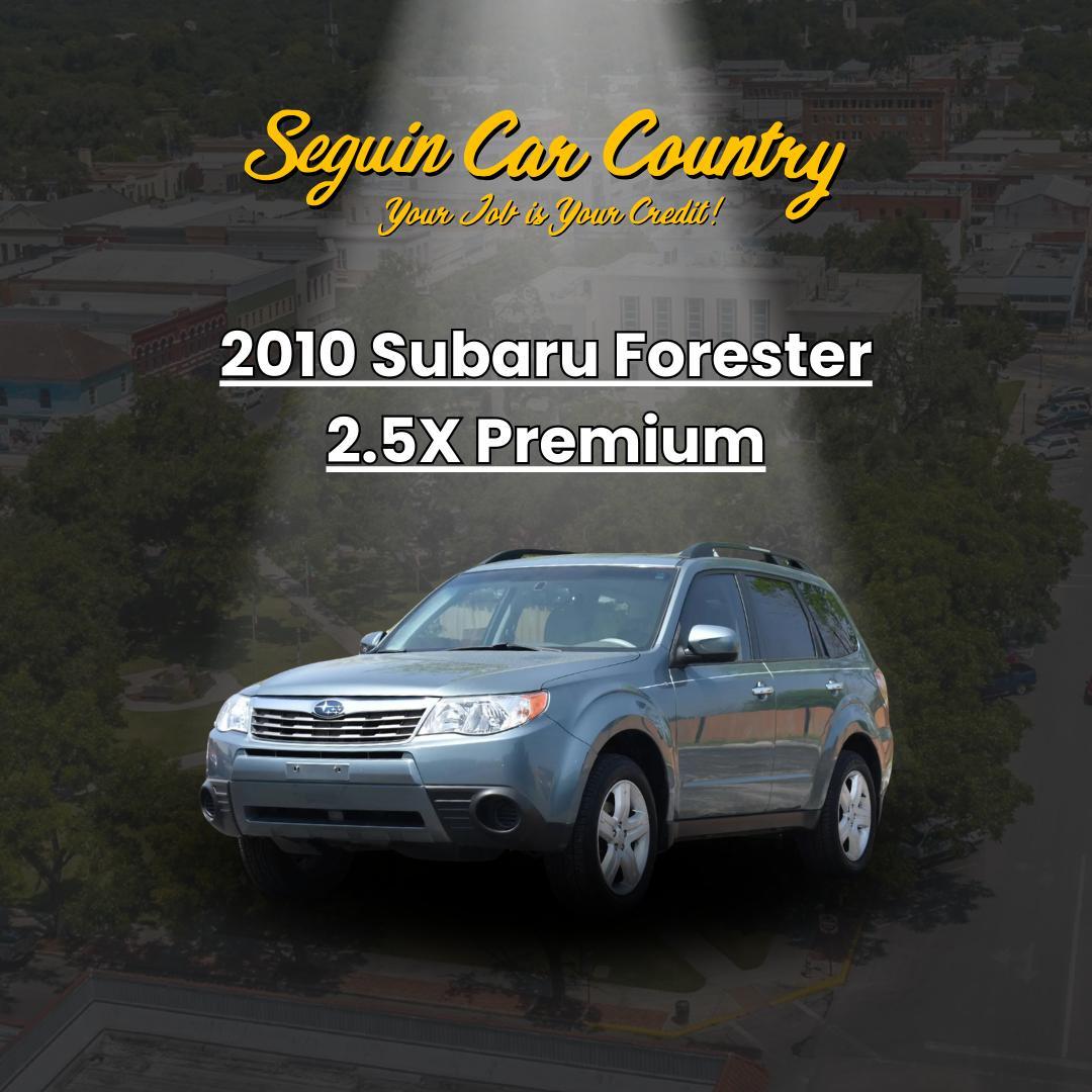 2010 BLUE Subaru Forester 2.5X Premium (JF2SH6CC8AH) with an 2.5L H4 SOHC 16V engine, 4-Speed Automatic transmission, located at 420 E. Kingsbury St., Seguin, TX, 78155, (830) 401-0495, 29.581060, -97.961647 - Photo#0