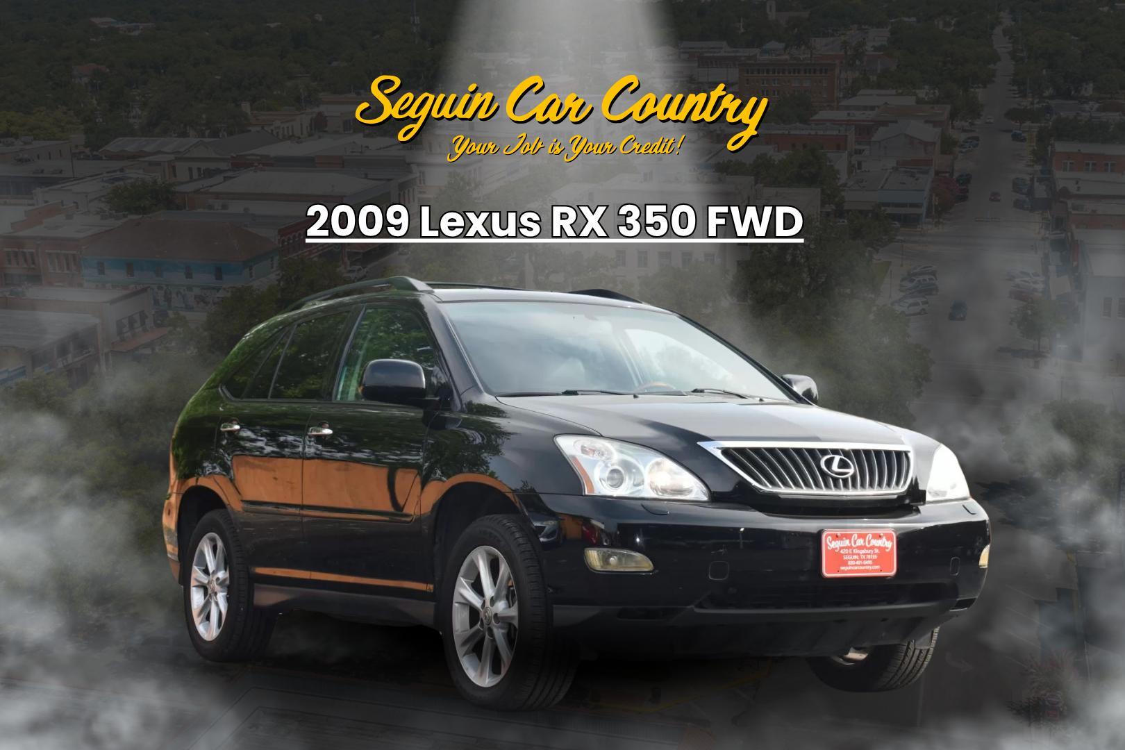 2009 BLACK Lexus RX 350 FWD (2T2GK31U89C) with an 3.5L V6 DOHC 24V engine, 5-Speed Automatic Overdrive transmission, located at 420 E. Kingsbury St., Seguin, TX, 78155, (830) 401-0495, 29.581060, -97.961647 - Photo#0