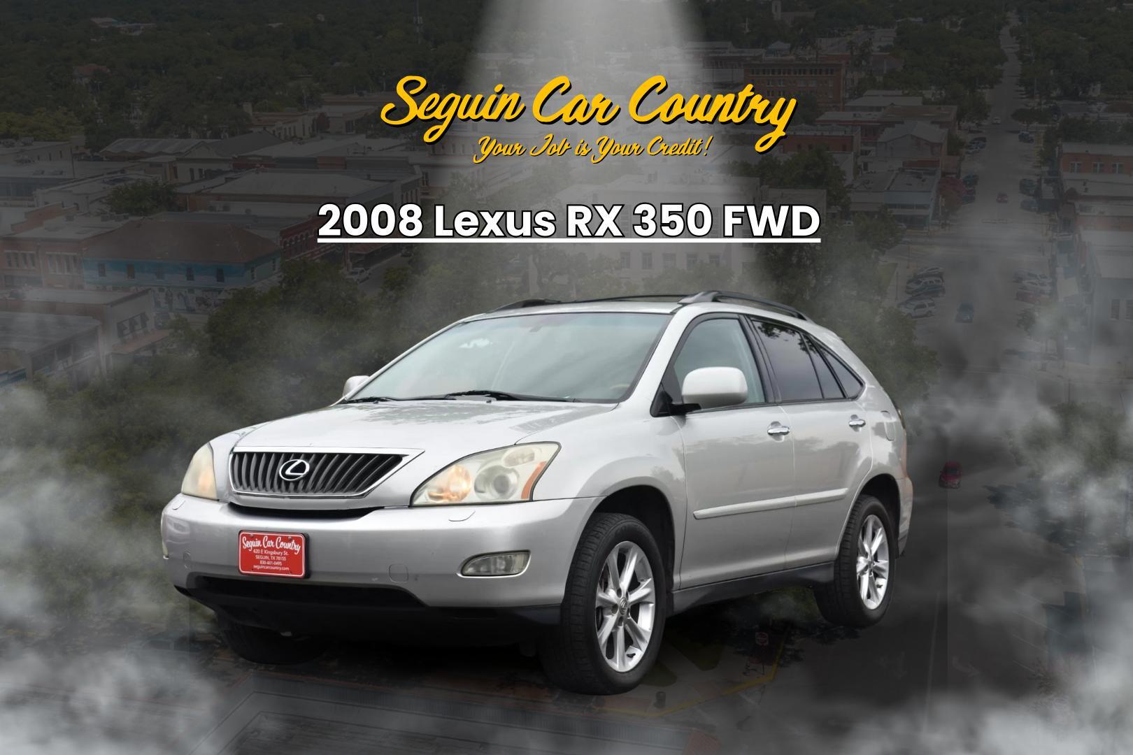 2008 SILVER Lexus RX 350 FWD (2T2GK31U28C) with an 3.5L V6 DOHC 24V engine, 5-Speed Automatic Overdrive transmission, located at 420 E. Kingsbury St., Seguin, TX, 78155, (830) 401-0495, 29.581060, -97.961647 - Photo#0
