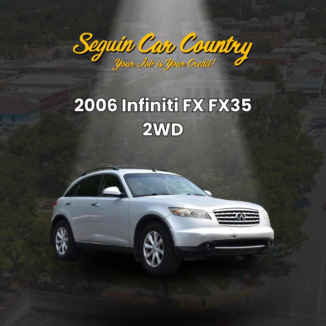 2006 SILVER Infiniti FX FX35 2WD (JNRAS08U76X) with an 3.5L V6 DOHC 24V engine, 5-Speed Automatic Overdrive transmission, located at 420 E. Kingsbury St., Seguin, TX, 78155, (830) 401-0495, 29.581060, -97.961647 - Photo#0