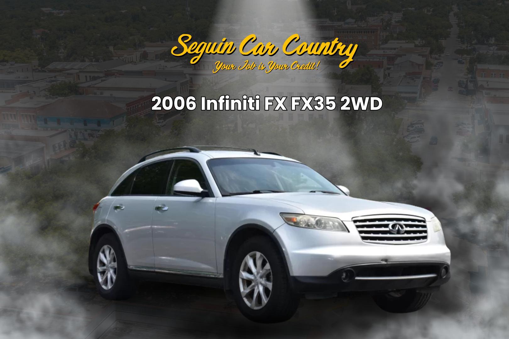 2006 SILVER Infiniti FX FX35 2WD (JNRAS08U76X) with an 3.5L V6 DOHC 24V engine, 5-Speed Automatic Overdrive transmission, located at 420 E. Kingsbury St., Seguin, TX, 78155, (830) 401-0495, 29.581060, -97.961647 - Photo#0