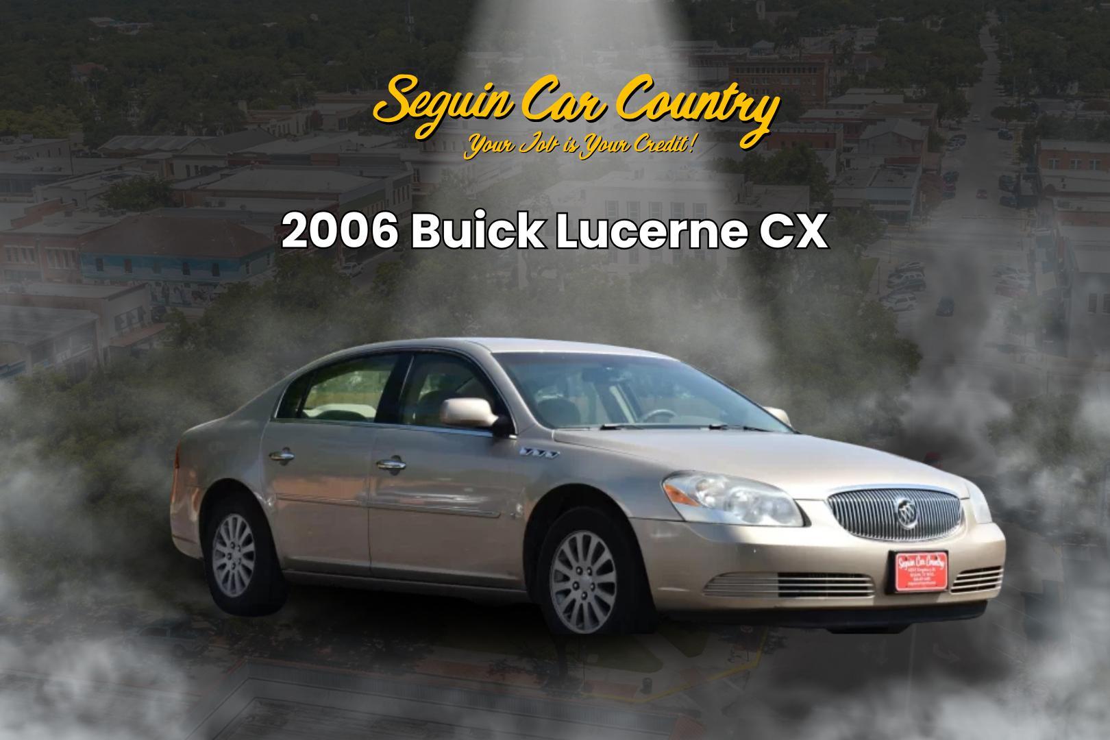 2006 TAN Buick Lucerne CX (1G4HP57236U) with an 3.8L V6 OHV 12V engine, 4-Speed Automatic Overdrive transmission, located at 420 E. Kingsbury St., Seguin, TX, 78155, (830) 401-0495, 29.581060, -97.961647 - Photo#0