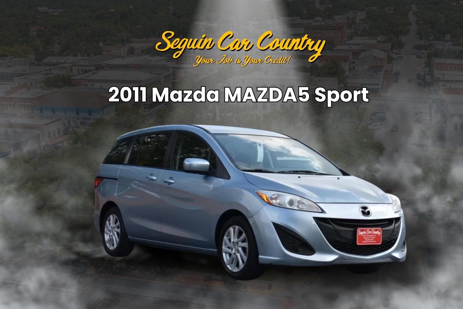 2011 BLUE Mazda MAZDA5 Sport (JM1CW2BL0C0) with an 2.5L L4 DOHC 16V engine, located at 420 E. Kingsbury St., Seguin, TX, 78155, (830) 401-0495, 29.581060, -97.961647 - Photo#0