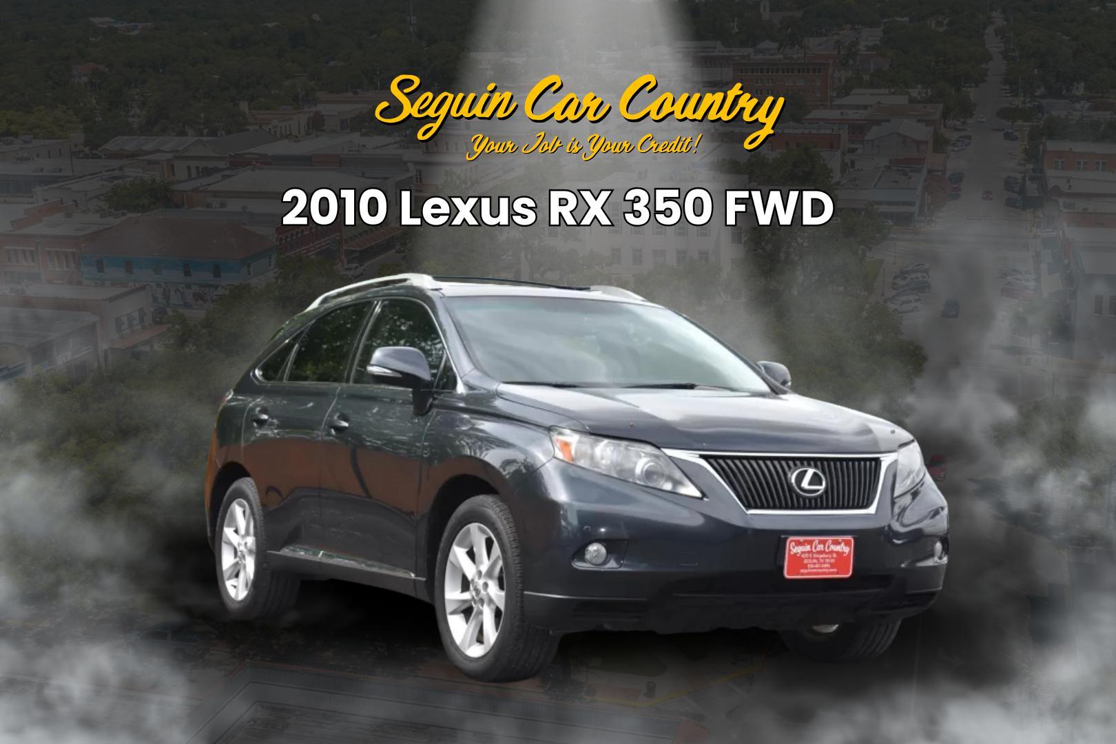 2010 GRAY Lexus RX 350 FWD (2T2ZK1BA2AC) with an 3.5L V6 DOHC 24V engine, 5-Speed Automatic Overdrive transmission, located at 420 E. Kingsbury St., Seguin, TX, 78155, (830) 401-0495, 29.581060, -97.961647 - Photo#0
