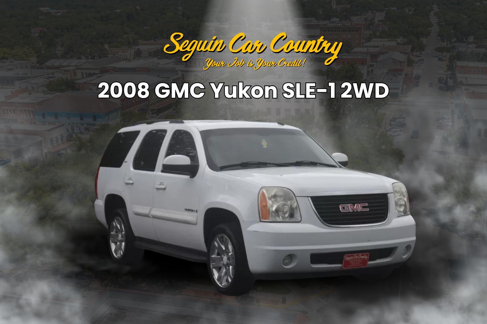 2008 WHITE GMC Yukon SLE-1 2WD (1GKFC13038R) with an 5.3L V8 OHV 16V FFV engine, 4-Speed Automatic Overdrive transmission, located at 420 E. Kingsbury St., Seguin, TX, 78155, (830) 401-0495, 29.581060, -97.961647 - Photo#0