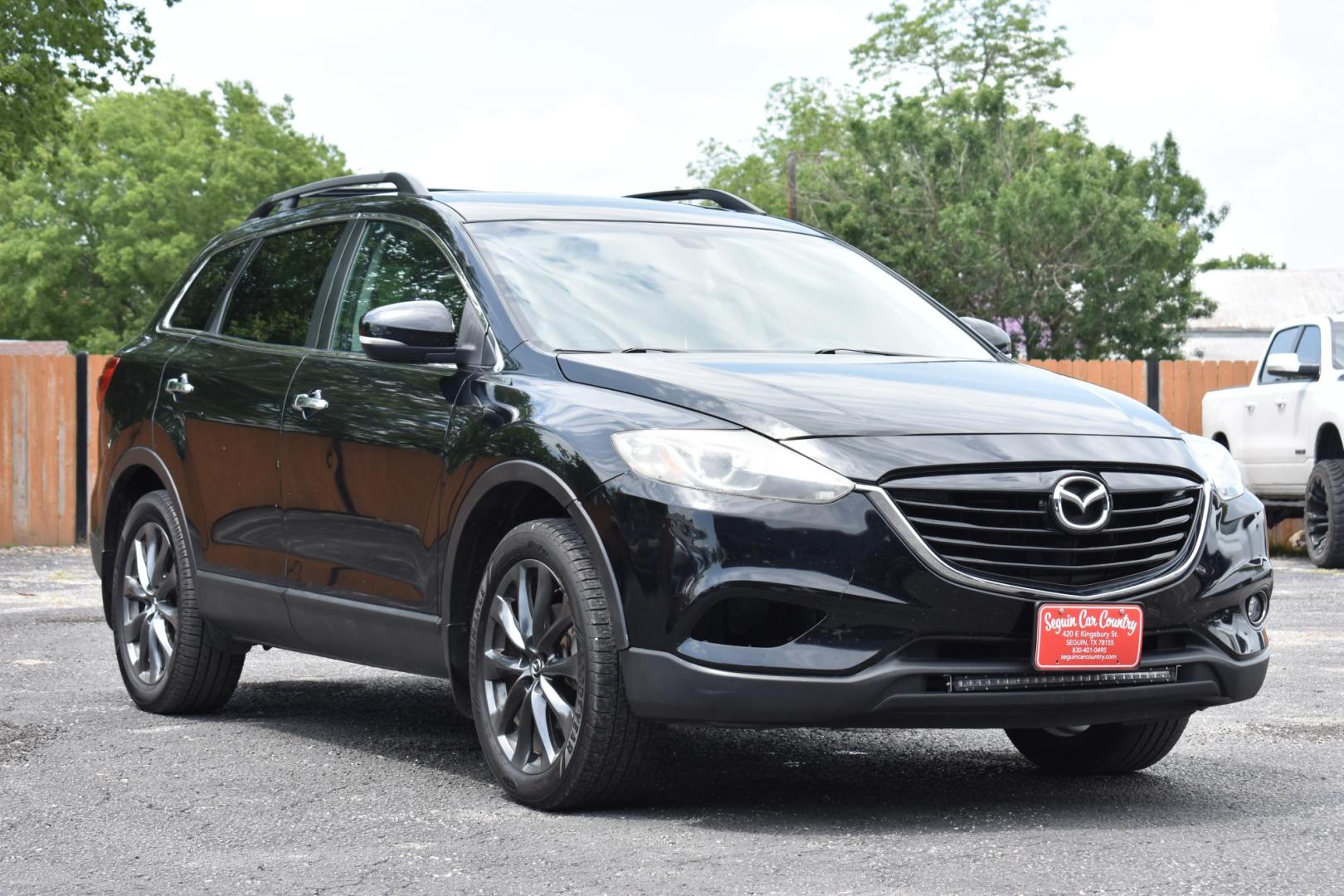 2015 BLACK Mazda CX-9 Grand Touring (JM3TB2DA3F0) with an 3.7L V6 DOHC 24V engine, 6-Speed Automatic transmission, located at 420 E. Kingsbury St., Seguin, TX, 78155, (830) 401-0495, 29.581060, -97.961647 - Photo#1