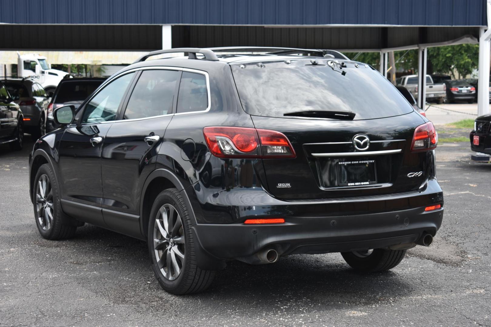 2015 BLACK Mazda CX-9 Grand Touring (JM3TB2DA3F0) with an 3.7L V6 DOHC 24V engine, 6-Speed Automatic transmission, located at 420 E. Kingsbury St., Seguin, TX, 78155, (830) 401-0495, 29.581060, -97.961647 - Photo#3