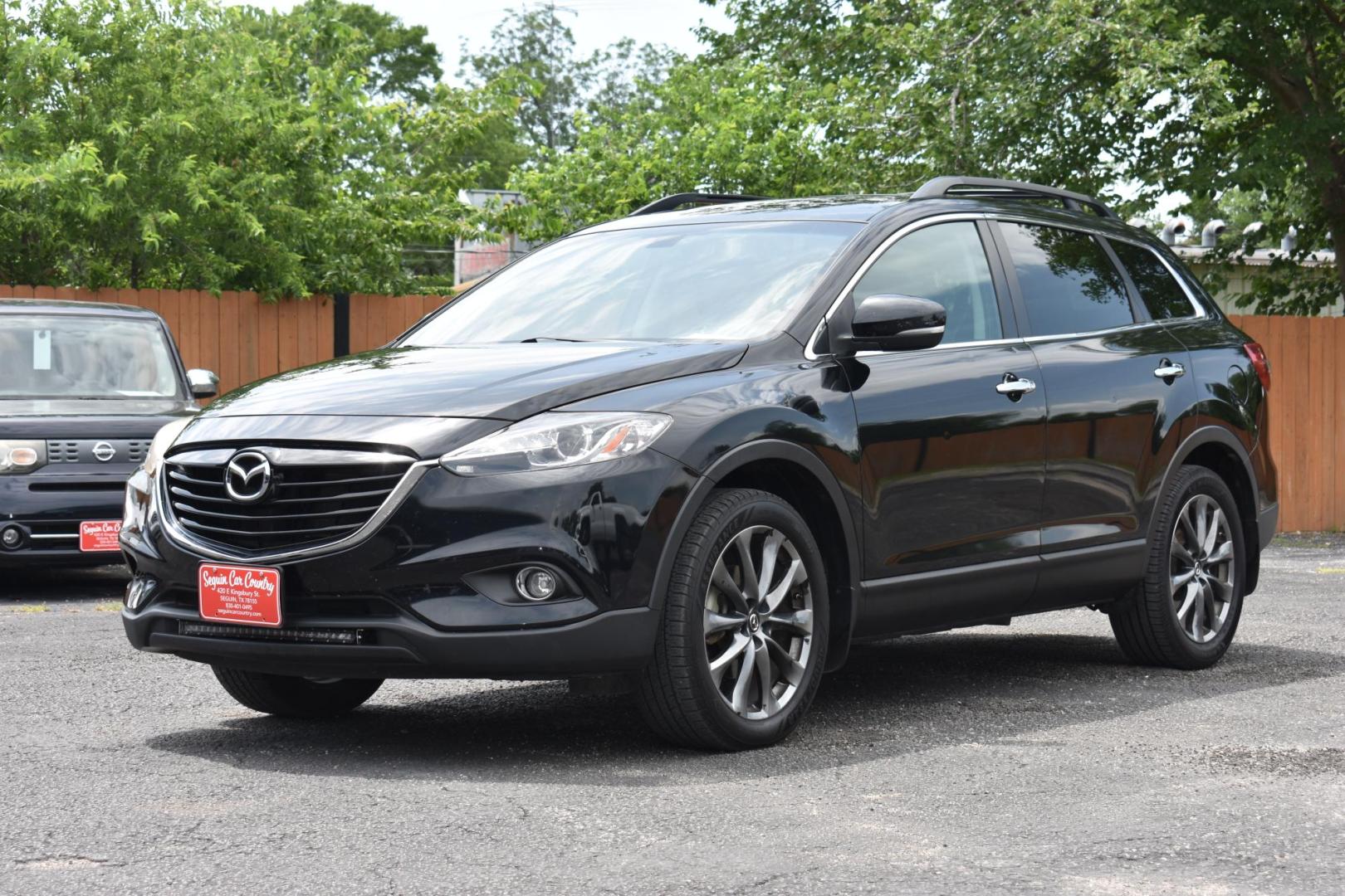 2015 BLACK Mazda CX-9 Grand Touring (JM3TB2DA3F0) with an 3.7L V6 DOHC 24V engine, 6-Speed Automatic transmission, located at 420 E. Kingsbury St., Seguin, TX, 78155, (830) 401-0495, 29.581060, -97.961647 - Photo#2