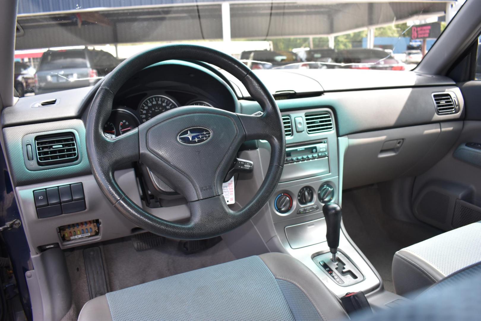 2005 BLUE Subaru Forester 2.5 X (JF1SG63625H) with an 2.5L H4 SOHC 16V engine, 4-Speed Automatic Overdrive transmission, located at 420 E. Kingsbury St., Seguin, TX, 78155, (830) 401-0495, 29.581060, -97.961647 - Photo#6