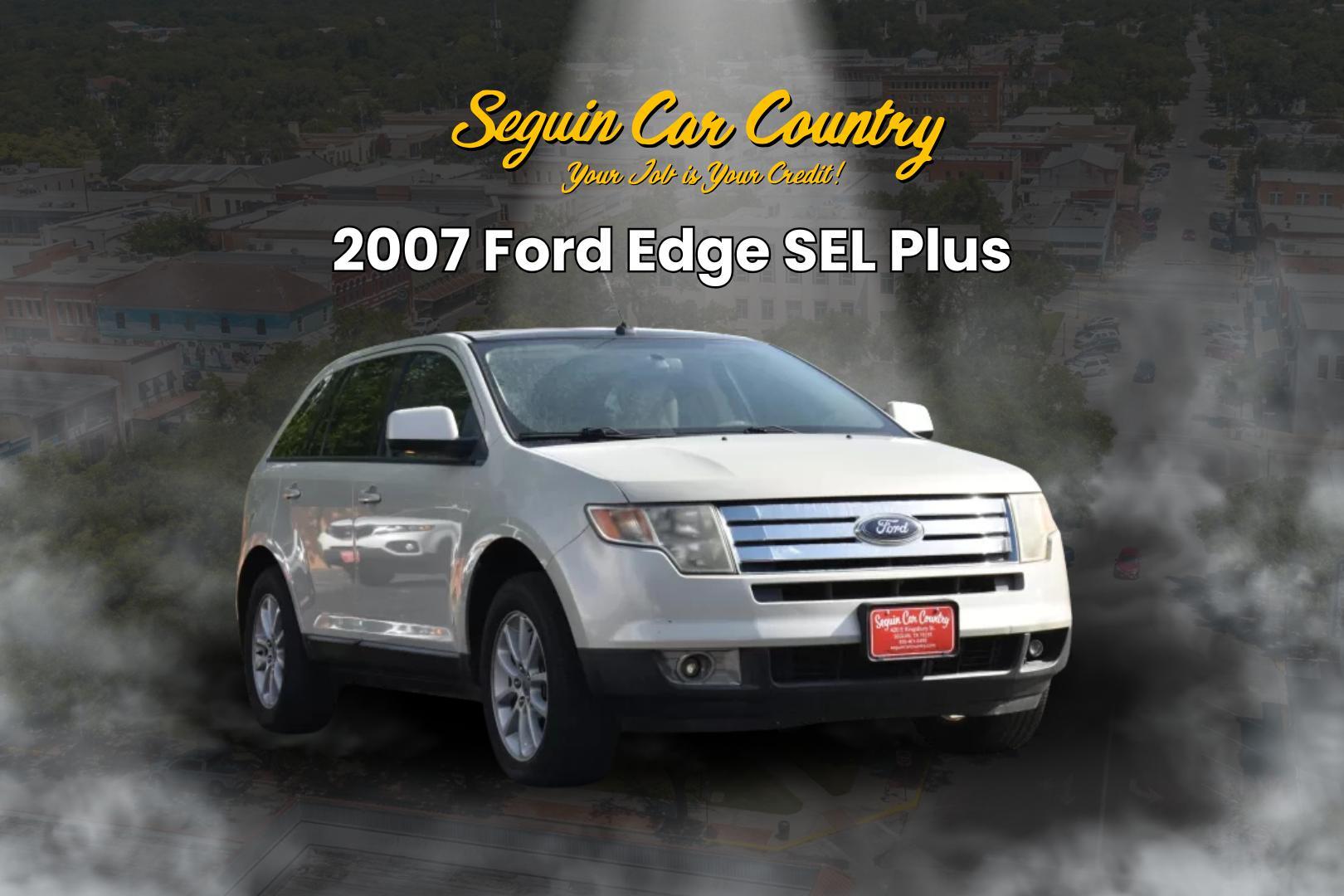2007 SILVER Ford Edge SEL Plus FWD (2FMDK39C07B) with an 3.5L V6 DOHC 24V engine, 6-Speed Automatic Overdrive transmission, located at 420 E. Kingsbury St., Seguin, TX, 78155, (830) 401-0495, 29.581060, -97.961647 - Photo#0