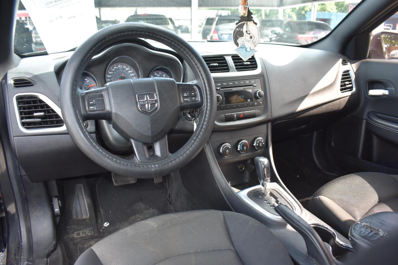 2013 BLACK Dodge Avenger Base (1C3CDZAB9DN) with an 2.4L L4 DOHC 16V engine, 4-Speed Automatic transmission, located at 420 E. Kingsbury St., Seguin, TX, 78155, (830) 401-0495, 29.581060, -97.961647 - Photo#6