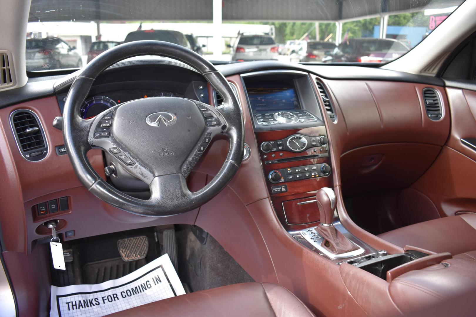 2010 GRAY Infiniti EX EX35 (JN1AJ0HP9AM) with an 3.5L V6 DOHC 24V engine, 5-Speed Automatic transmission, located at 420 E. Kingsbury St., Seguin, TX, 78155, (830) 401-0495, 29.581060, -97.961647 - Photo#6