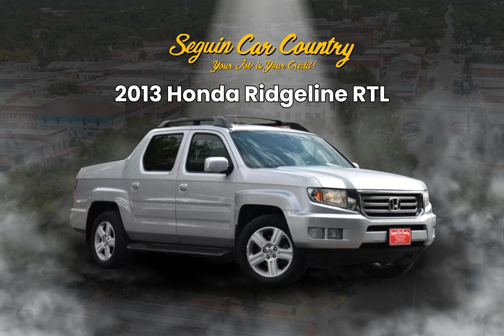 2013 SILVER Honda Ridgeline RTL w/ Leather and Navigation (5FPYK1F57DB) with an 3.5L V6 SOHC 24V engine, 5-Speed Automatic transmission, located at 420 E. Kingsbury St., Seguin, TX, 78155, (830) 401-0495, 29.581060, -97.961647 - Photo#0
