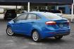2015 BLUE Ford Fiesta Titanium Sedan (3FADP4CJ1FM) with an 1.6L L4 DOHC 16V engine, located at 420 E. Kingsbury St., Seguin, TX, 78155, (830) 401-0495, 29.581060, -97.961647 - Photo#2