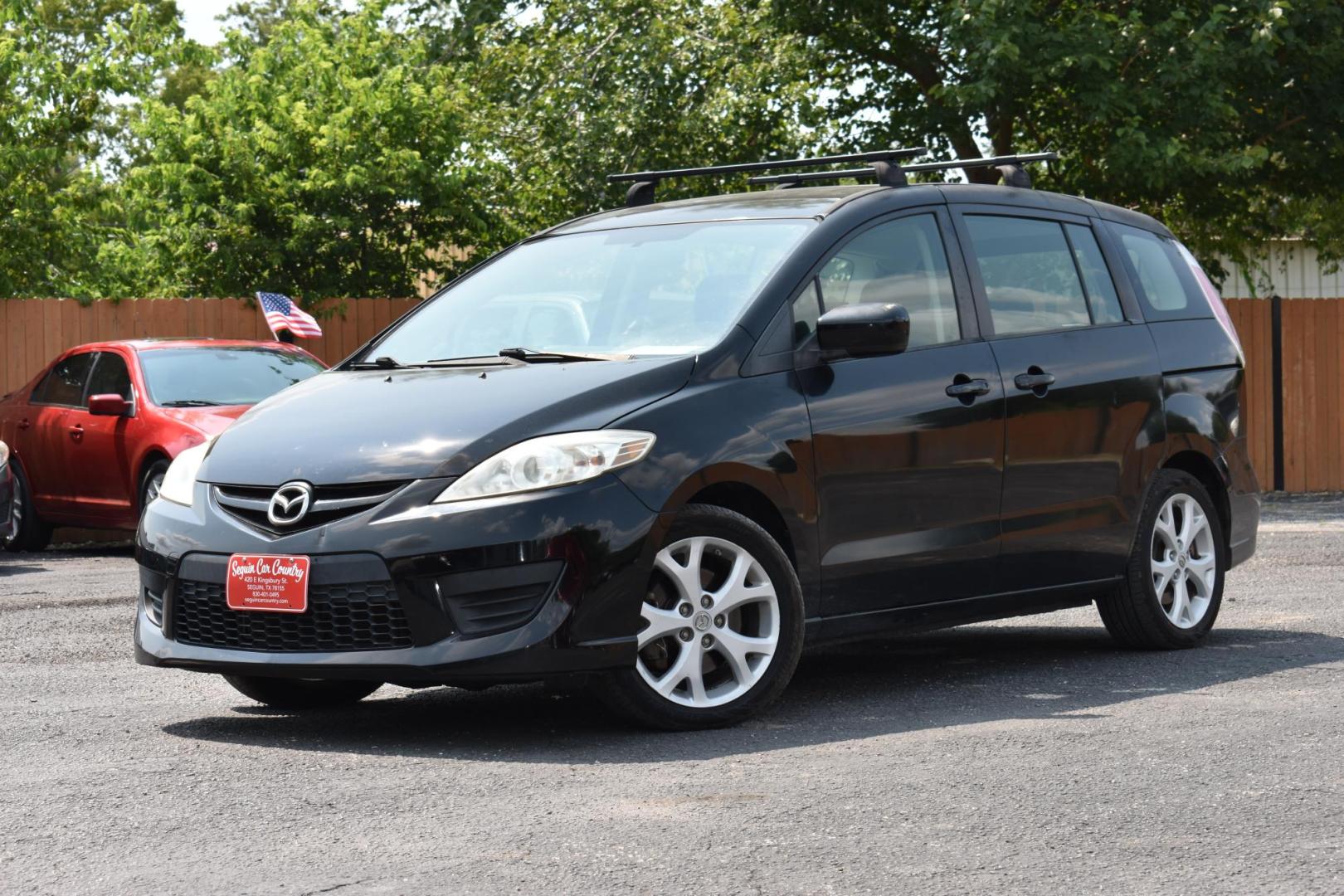 2010 BLACK Mazda MAZDA5 Grand Touring (JM1CR2W33A0) with an 2.3L L4 DOHC 16V engine, located at 420 E. Kingsbury St., Seguin, TX, 78155, (830) 401-0495, 29.581060, -97.961647 - Photo#3