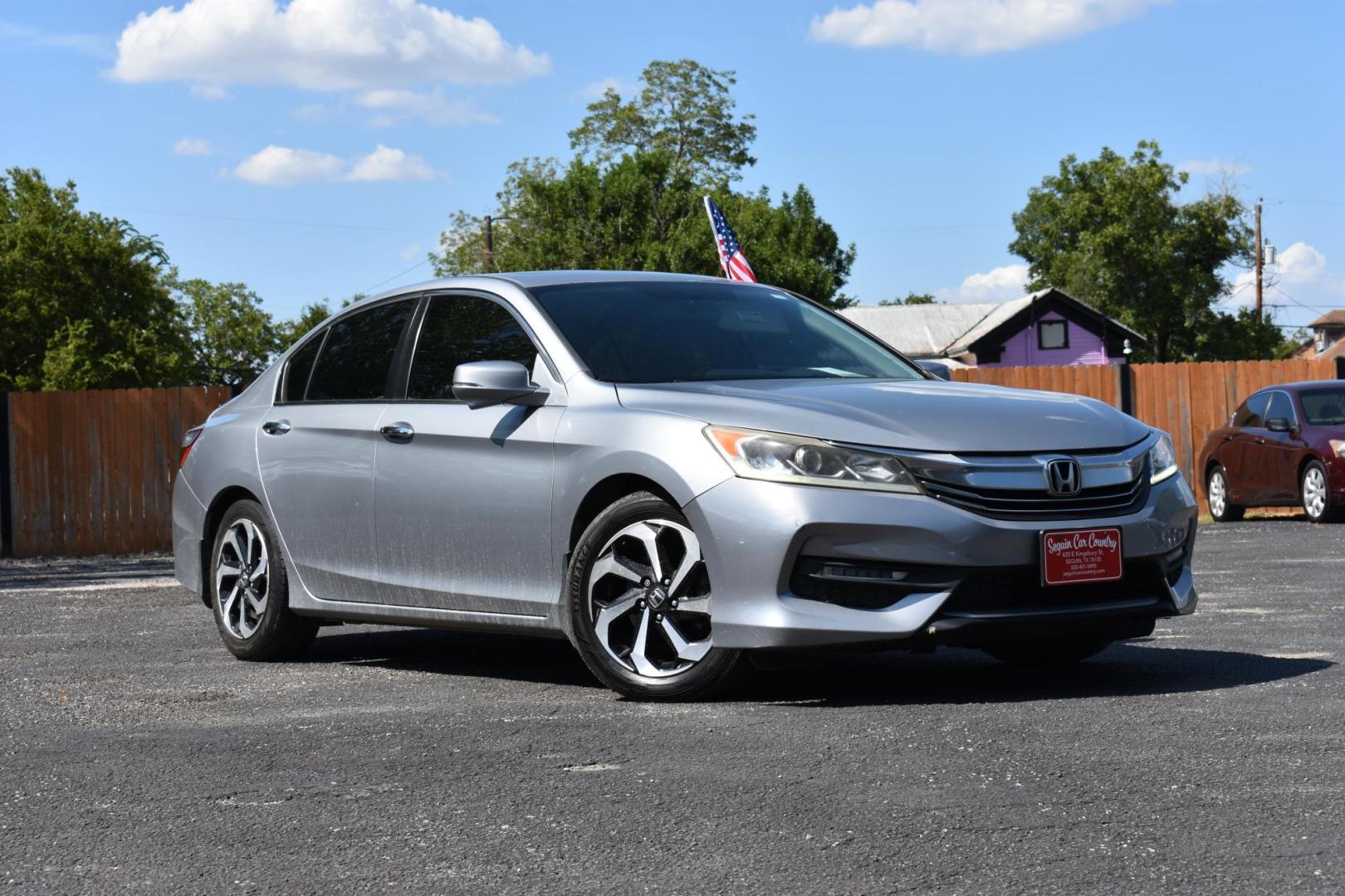 2016 SILVER Honda Accord EX-L Sedan CVT (1HGCR2F84GA) with an 2.4L L4 DOHC 16V engine, CVT transmission, located at 420 E. Kingsbury St., Seguin, TX, 78155, (830) 401-0495, 29.581060, -97.961647 - Photo#2