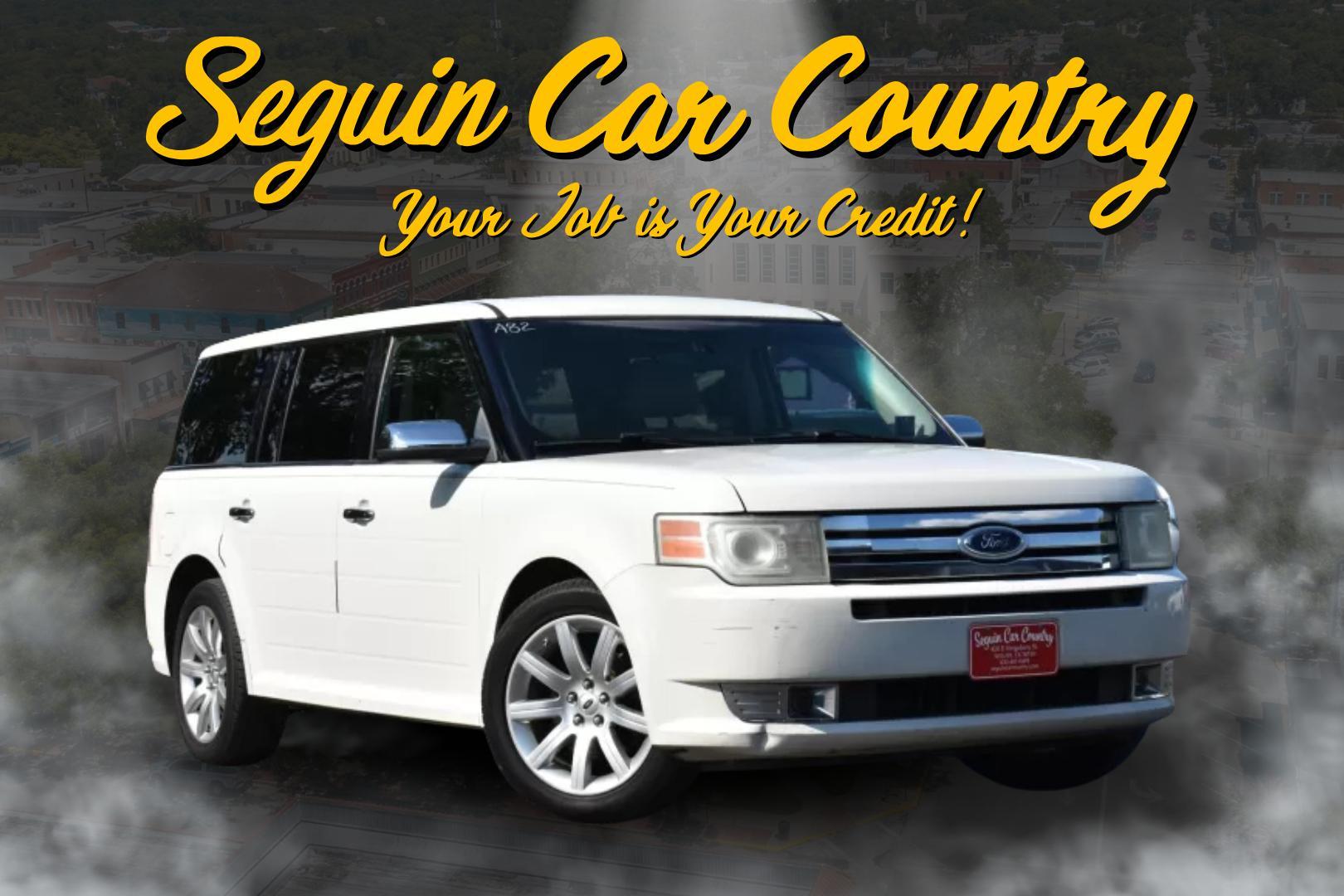 2012 WHITE Ford Flex Limited AWD (2FMHK6DC6CB) with an 3.5L V6 DOHC 24V engine, 6-Speed Automatic Overdrive transmission, located at 420 E. Kingsbury St., Seguin, TX, 78155, (830) 401-0495, 29.581060, -97.961647 - Photo#0