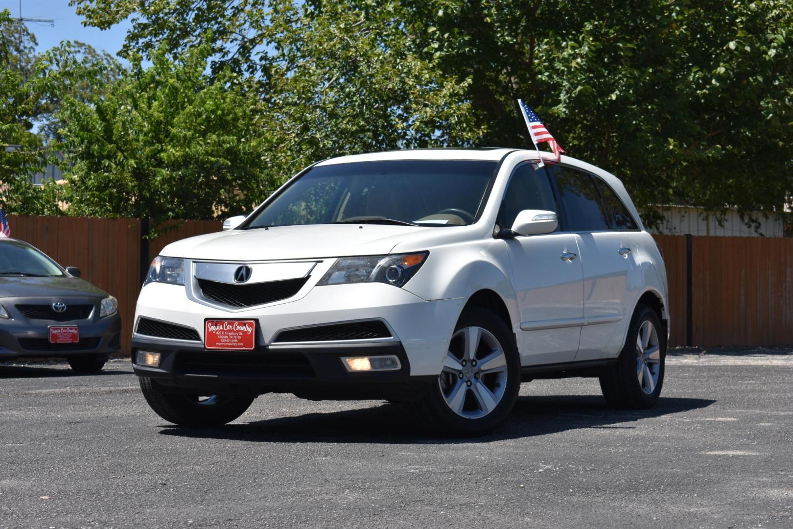 2012 WHITE Acura MDX 6-Spd AT w/Tech and Entertainment Package (2HNYD2H43CH) with an 3.5L V6 SOHC 24V engine, 6-Speed Automatic transmission, located at 420 E. Kingsbury St., Seguin, TX, 78155, (830) 401-0495, 29.581060, -97.961647 - Photo#1