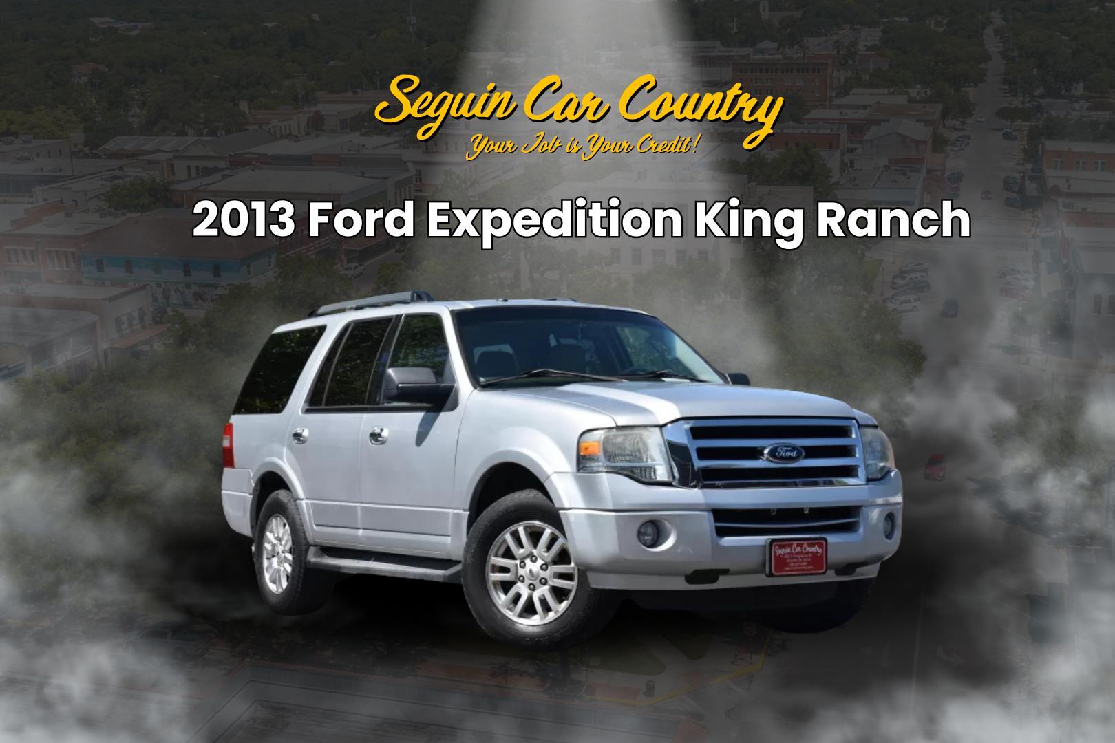 2013 SILVER Ford Expedition King Ranch 2WD (1FMJU1H53DE) with an 5.4L V8 SOHC 16V FFV engine, 6-Speed Automatic transmission, located at 420 E. Kingsbury St., Seguin, TX, 78155, (830) 401-0495, 29.581060, -97.961647 - Photo#0