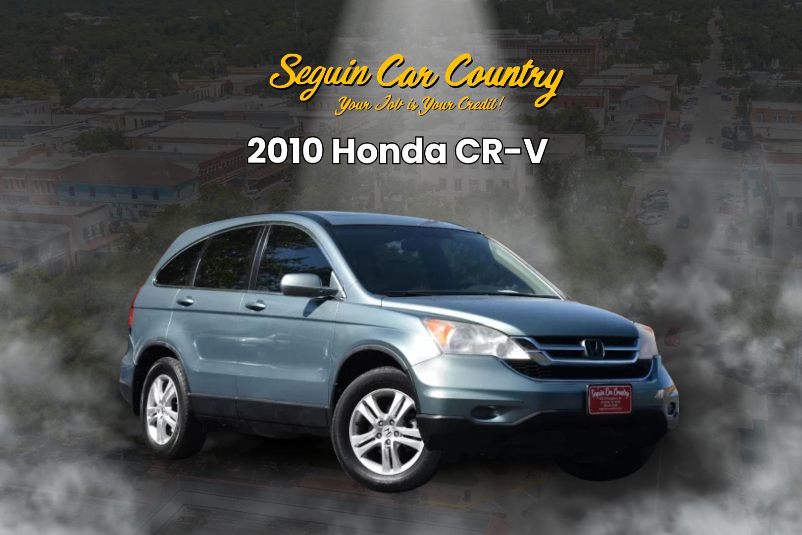 2010 BLUE Honda CR-V EX-L 4WD 5-Speed AT (JHLRE4H70AC) with an 2.4L L4 DOHC 16V engine, 5-Speed Automatic transmission, located at 420 E. Kingsbury St., Seguin, TX, 78155, (830) 401-0495, 29.581060, -97.961647 - Photo#0