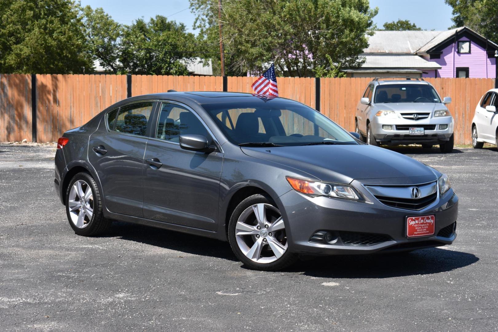 2013 GRAY Acura ILX 5-Spd AT w/ Technology Package (19VDE1F77DE) with an 2.0L L4 16V DOHC engine, 5-Speed Automatic transmission, located at 420 E. Kingsbury St., Seguin, TX, 78155, (830) 401-0495, 29.581060, -97.961647 - Photo#1