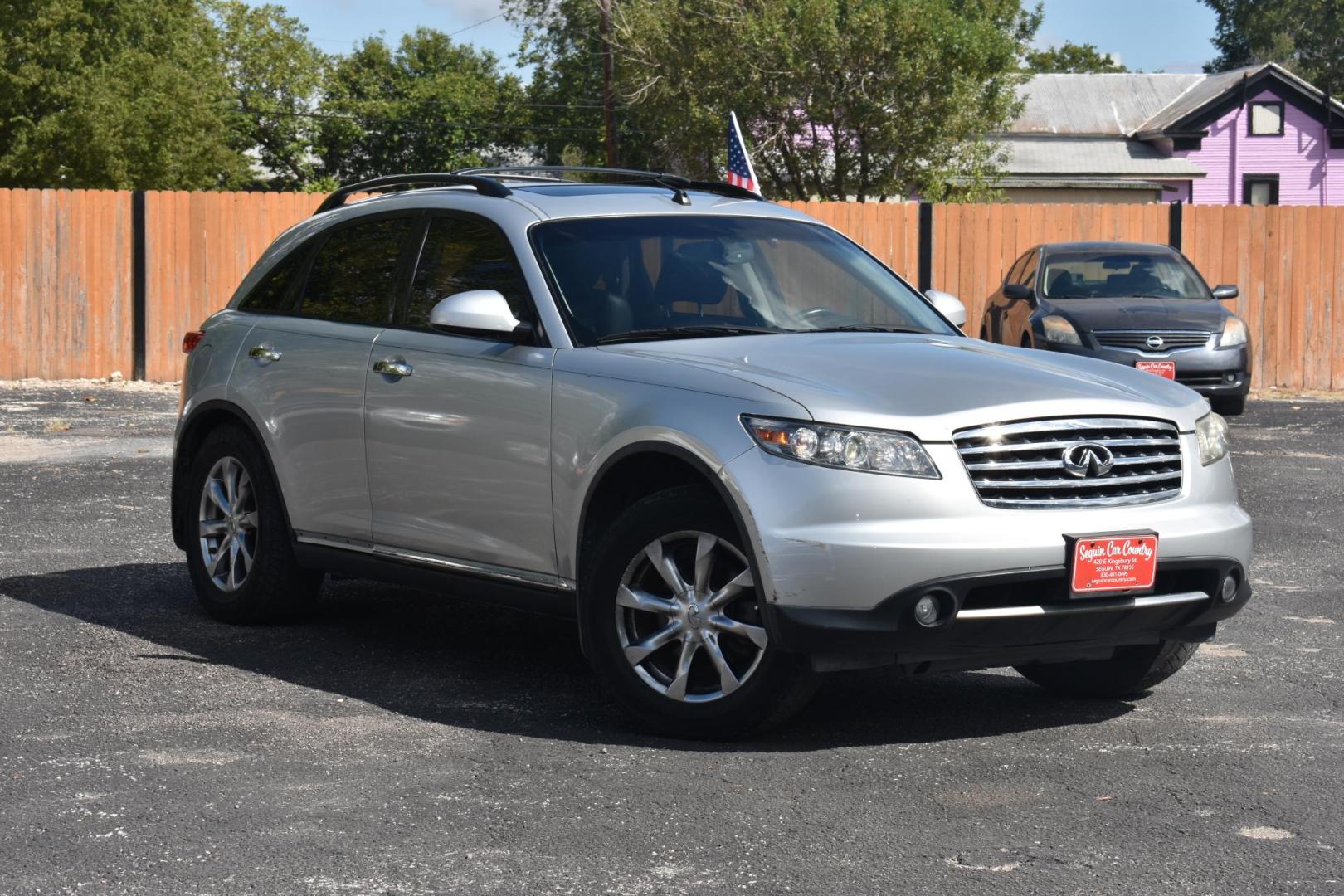 2008 SILVER Infiniti FX FX35 2WD (JNRAS08UX8X) with an 3.5L V6 DOHC 24V engine, 5-Speed Automatic Overdrive transmission, located at 420 E. Kingsbury St., Seguin, TX, 78155, (830) 401-0495, 29.581060, -97.961647 - Photo#1