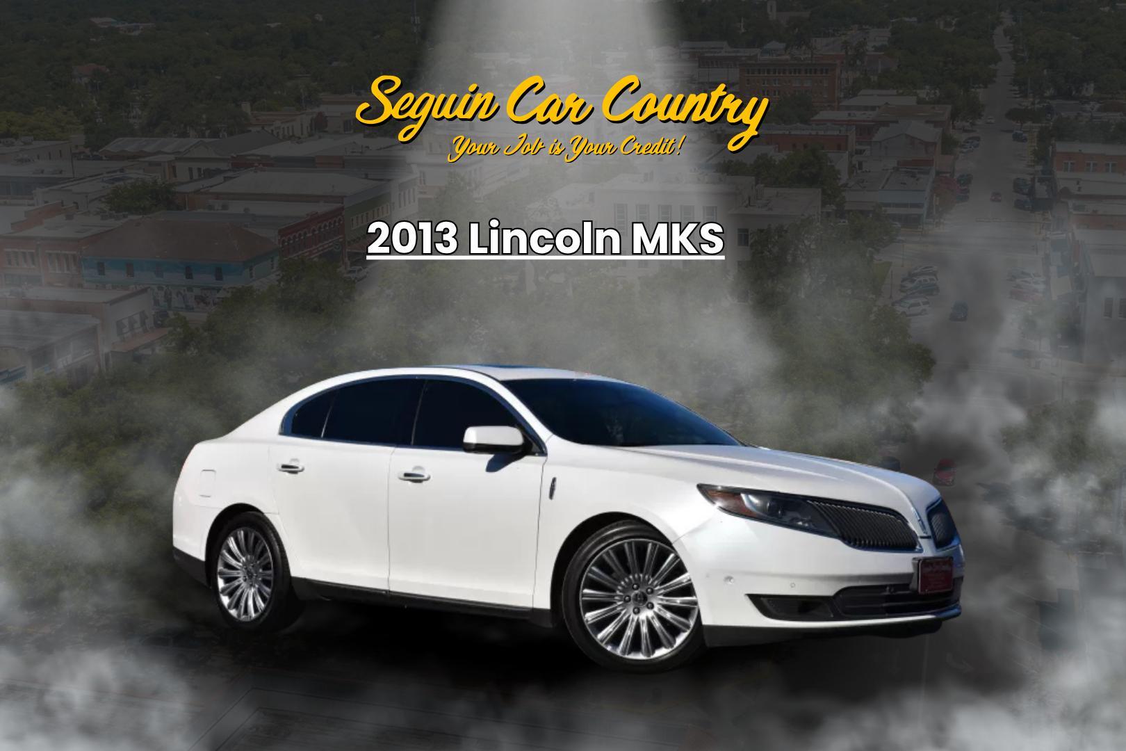 2013 WHITE Lincoln MKS FWD (1LNHL9DK6DG) with an 3.5L V6 DOHC 24V engine, 6-Speed Automatic transmission, located at 420 E. Kingsbury St., Seguin, TX, 78155, (830) 401-0495, 29.581060, -97.961647 - Photo#0