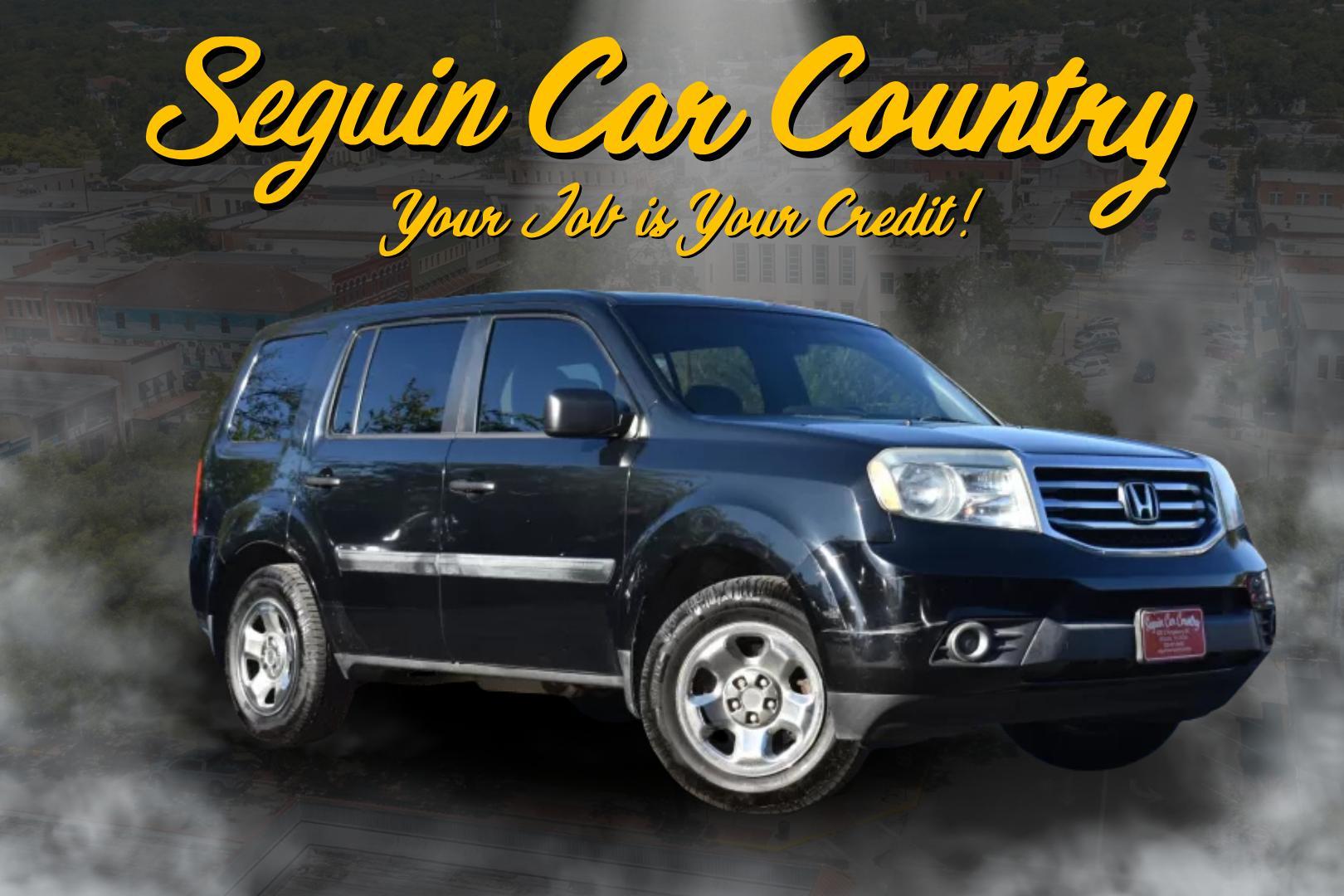 2013 BLACK Honda Pilot LX 2WD 5-Spd AT (5FNYF3H28DB) with an 3.5L V6 SOHC 24V engine, 5-Speed Automatic transmission, located at 420 E. Kingsbury St., Seguin, TX, 78155, (830) 401-0495, 29.581060, -97.961647 - Photo#0