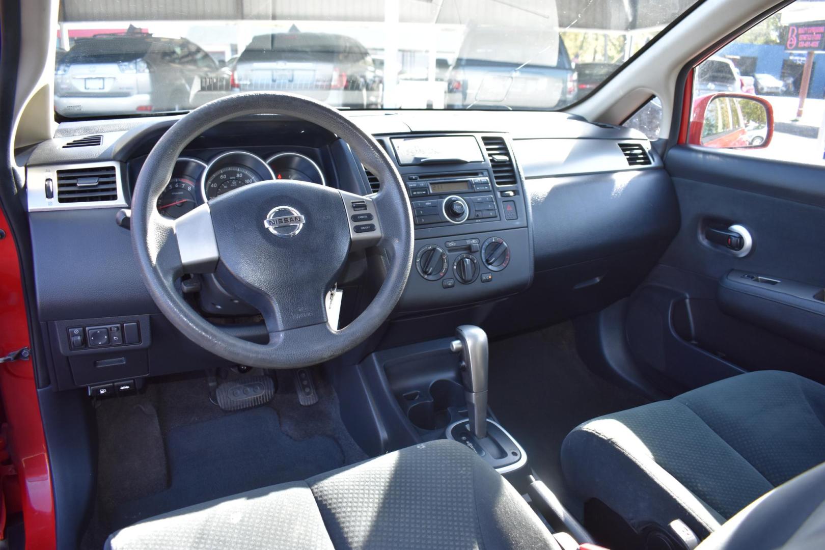 2011 RED Nissan Versa 1.8 S Hatchback (3N1BC1CP7BL) with an 1.8L L4 DOHC 16V engine, located at 420 E. Kingsbury St., Seguin, TX, 78155, (830) 401-0495, 29.581060, -97.961647 - Photo#5