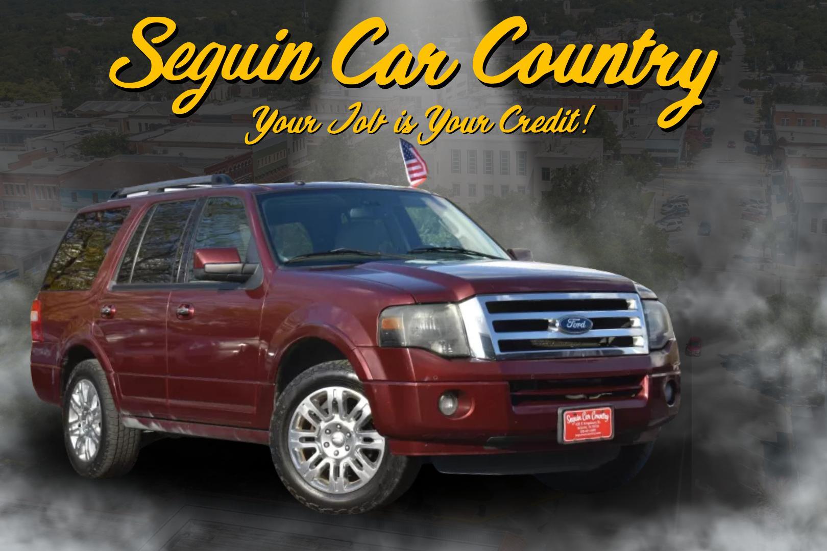 2013 RED Ford Expedition Limited 2WD (1FMJU1K53DE) with an 5.4L V8 SOHC 16V FFV engine, 6-Speed Automatic transmission, located at 420 E. Kingsbury St., Seguin, TX, 78155, (830) 401-0495, 29.581060, -97.961647 - Photo#0
