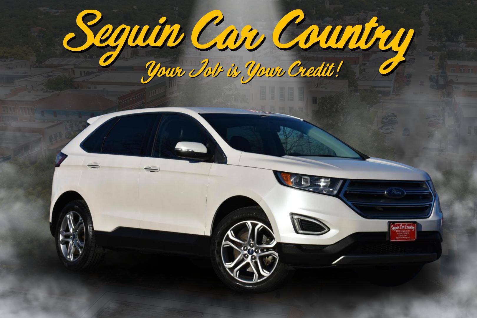 2017 WHITE Ford Edge Titanium AWD (2FMPK4K84HB) with an 3.5L V6 DOHC 24V engine, 6A transmission, located at 420 E. Kingsbury St., Seguin, TX, 78155, (830) 401-0495, 29.581060, -97.961647 - Photo#0