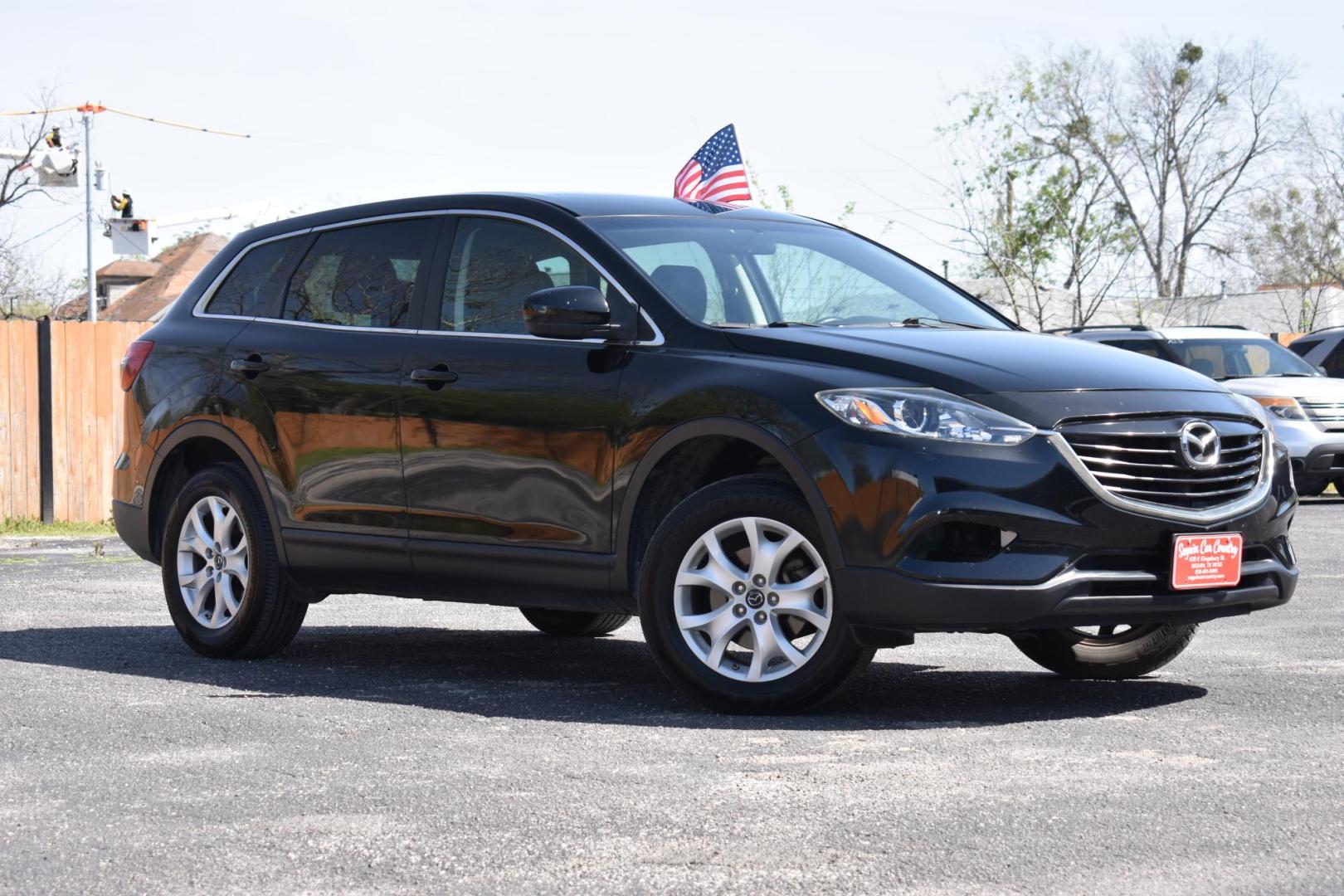 2013 BLACK Mazda CX-9 Touring (JM3TB2CA8D0) with an 3.7L V6 DOHC 24V engine, 6-Speed Automatic transmission, located at 420 E. Kingsbury St., Seguin, TX, 78155, (830) 401-0495, 29.581060, -97.961647 - Photo#1