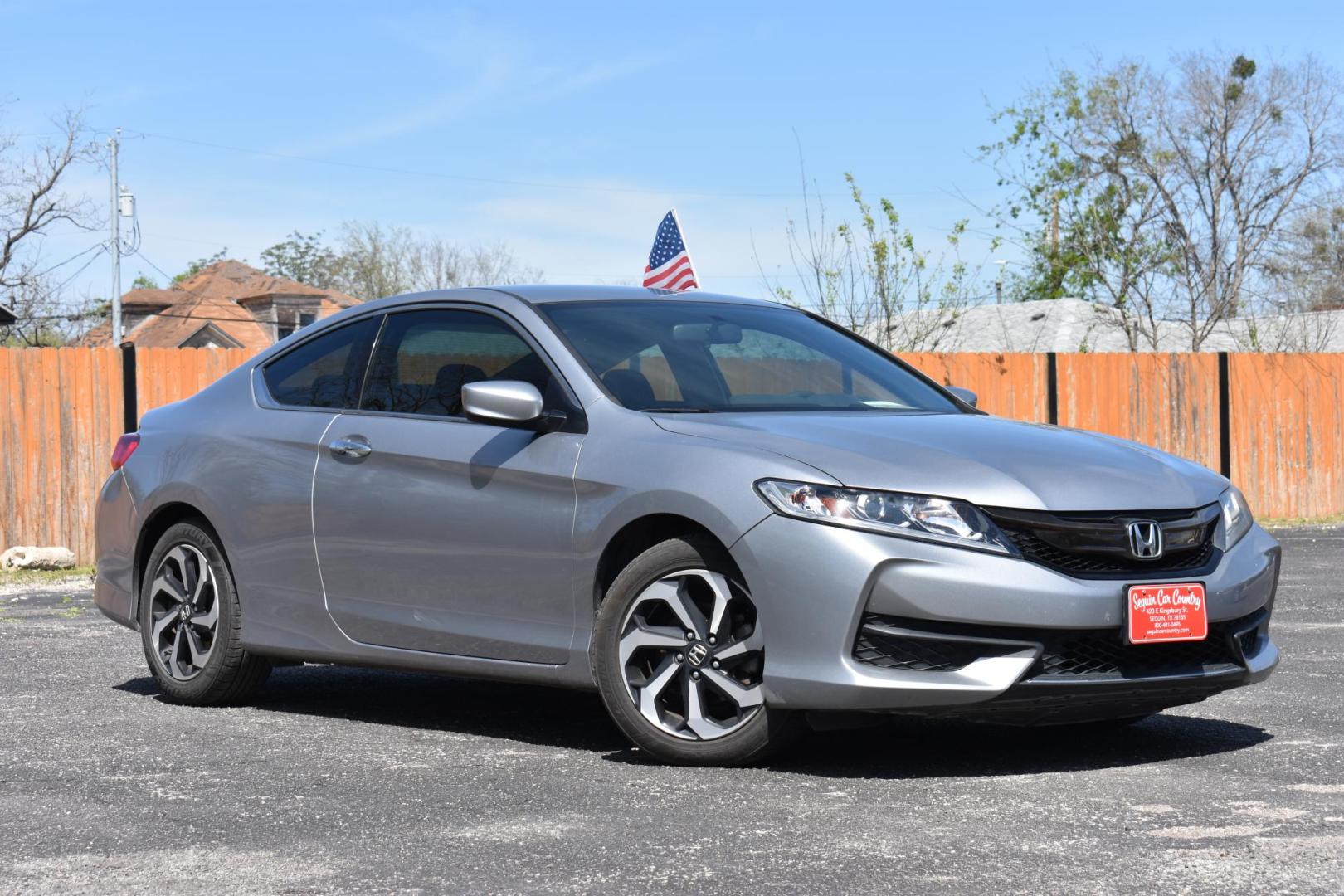 2016 SILVER Honda Accord LX-S Coupe CVT (1HGCT1B34GA) with an 2.4L L4 DOHC 16V engine, CVT transmission, located at 420 E. Kingsbury St., Seguin, TX, 78155, (830) 401-0495, 29.581060, -97.961647 - Photo#1