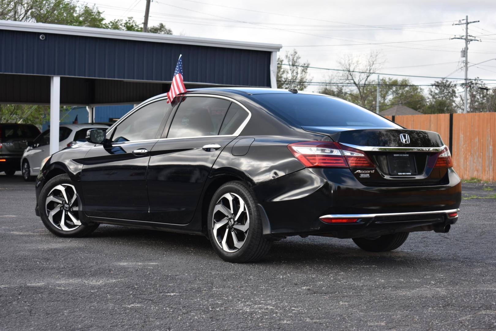 2017 BLACK Honda Accord EX Sedan CVT (1HGCR2F71HA) with an 2.4L L4 DOHC 16V engine, CVT transmission, located at 420 E. Kingsbury St., Seguin, TX, 78155, (830) 401-0495, 29.581060, -97.961647 - Photo#2