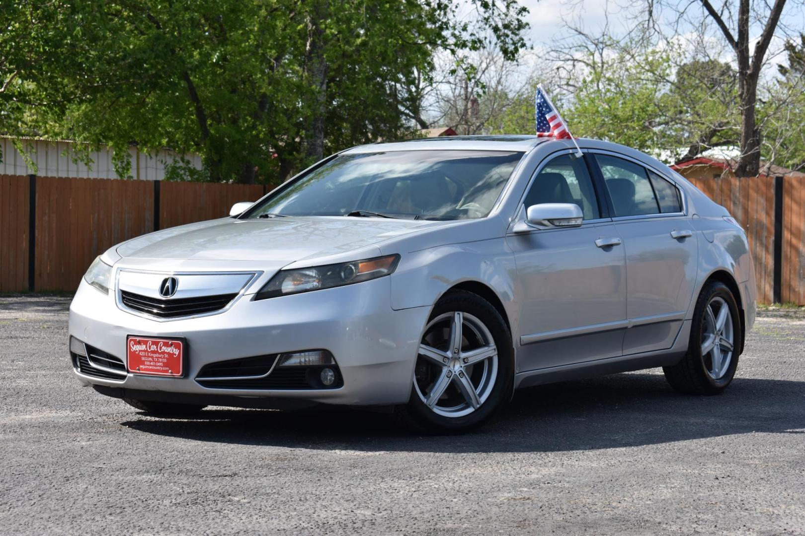 2012 SILVER Acura TL 6-Speed AT (19UUA8F28CA) with an 3.5L V6 SOHC 24V engine, 6-Speed Automatic transmission, located at 420 E. Kingsbury St., Seguin, TX, 78155, (830) 401-0495, 29.581060, -97.961647 - Photo#3