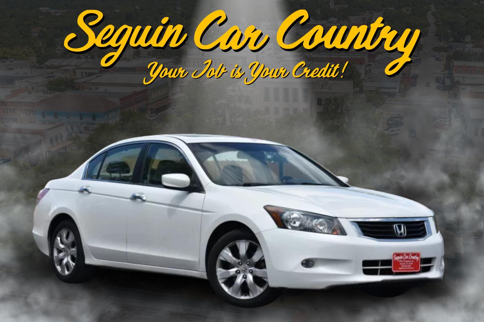 2010 WHITE Honda Accord EX-L V-6 Sedan AT (5KBCP3F82AB) with an 3.5L V6 SOHC 24V engine, 5-Speed Automatic transmission, located at 420 E. Kingsbury St., Seguin, TX, 78155, (830) 401-0495, 29.581060, -97.961647 - Photo#0