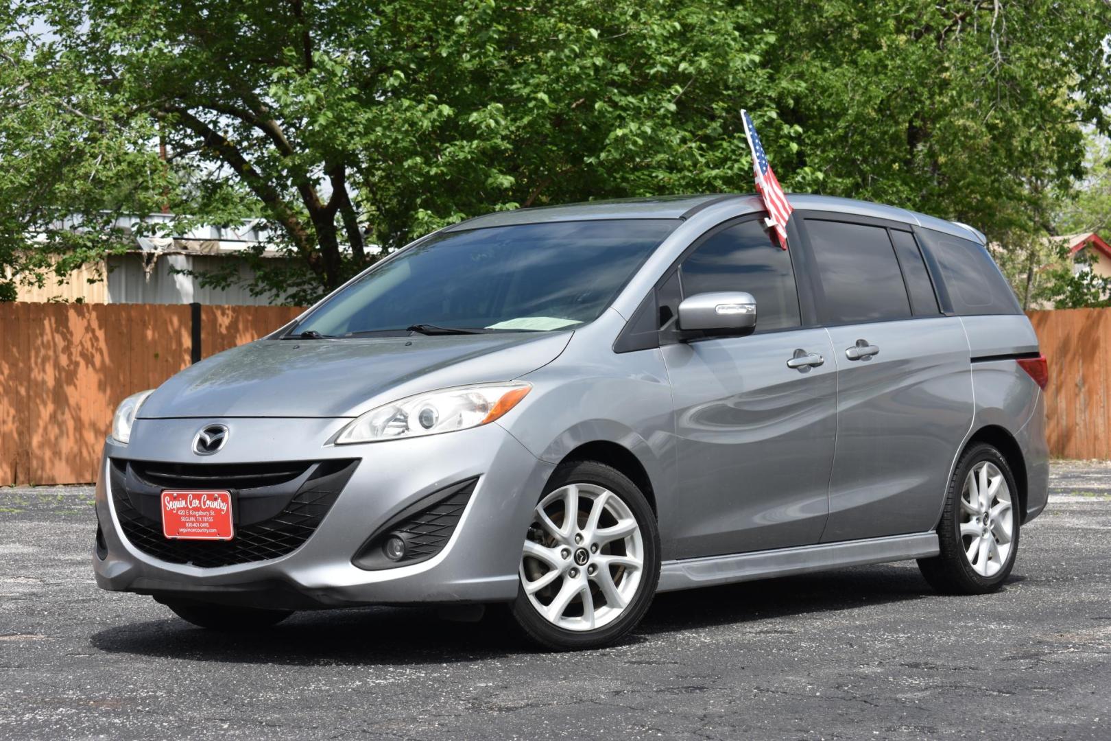 2014 SILVER Mazda MAZDA5 Grand Touring (JM1CW2DL8E0) with an 2.5L L4 DOHC 16V engine, 5-Speed Automatic transmission, located at 420 E. Kingsbury St., Seguin, TX, 78155, (830) 401-0495, 29.581060, -97.961647 - Photo#3