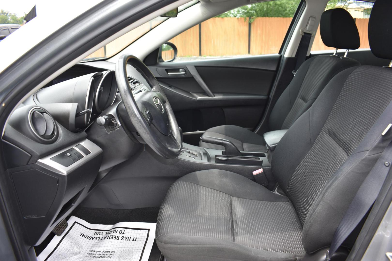 2013 SILVER Mazda MAZDA3 i SV MT 4-Door (JM1BL1TF7D1) with an 2.0L L4 DOHC 16V engine, 5-Speed Manual transmission, located at 420 E. Kingsbury St., Seguin, TX, 78155, (830) 401-0495, 29.581060, -97.961647 - Photo#3
