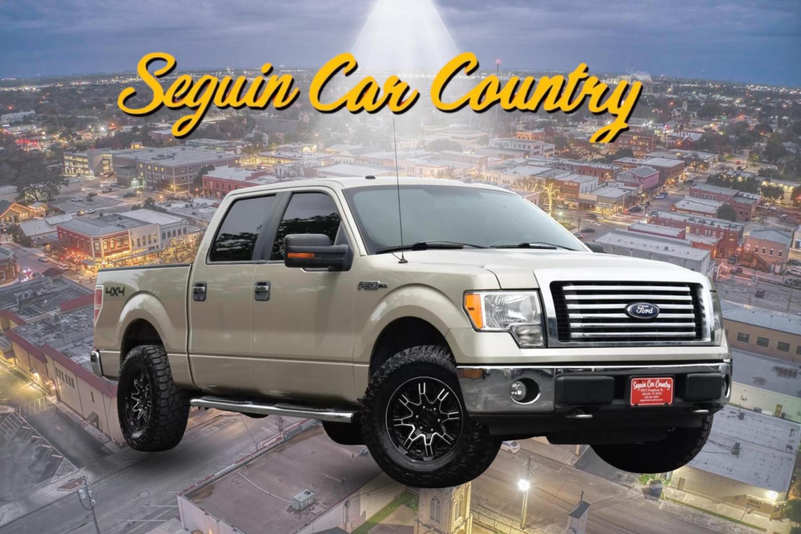 2010 TAN Ford F-150 Lariat SuperCrew 5.5-ft. Bed 4WD (1FTEW1E81AF) with an 4.6L V8 SOHC 24V engine, 4-Speed Automatic transmission, located at 420 E. Kingsbury St., Seguin, TX, 78155, (830) 401-0495, 29.581060, -97.961647 - Photo#0