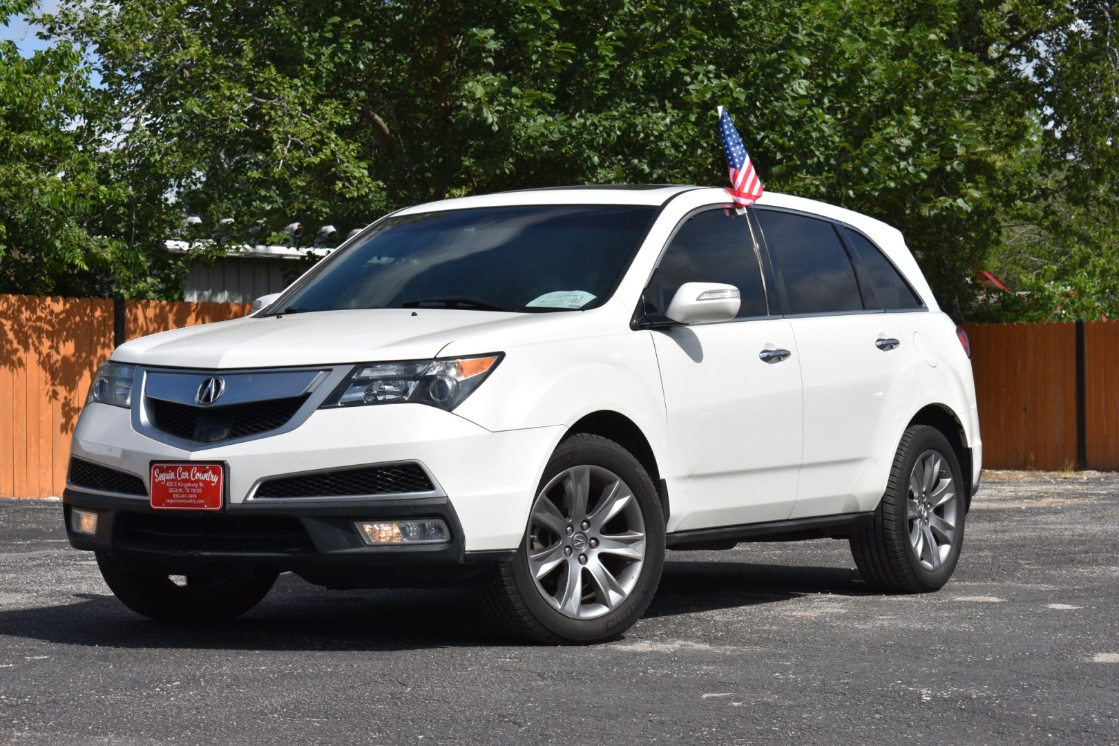 2012 WHITE Acura MDX 6-Spd AT w/Advance Package (2HNYD2H80CH) with an 3.5L V6 SOHC 24V engine, 6A transmission, located at 420 E. Kingsbury St., Seguin, TX, 78155, (830) 401-0495, 29.581060, -97.961647- Photo#1