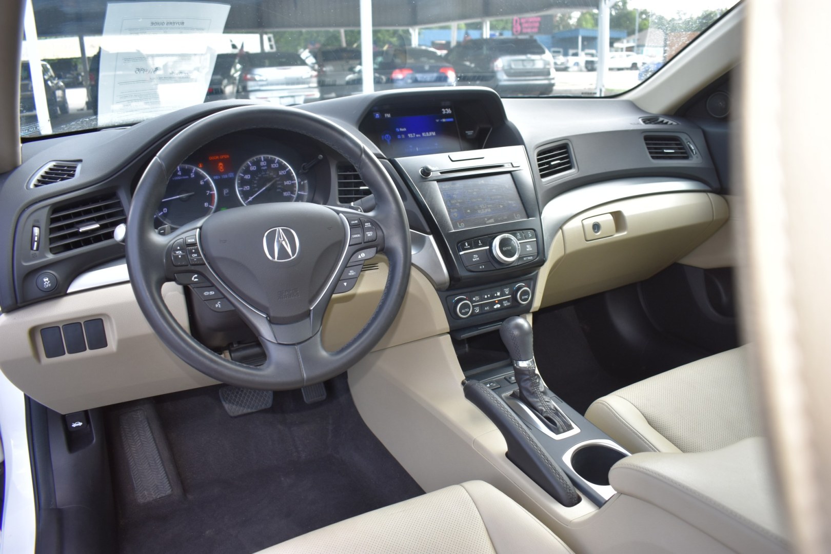 2016 WHITE Acura ILX 8-Spd AT w/ Premium Package (19UDE2F72GA) with an 2.0L L4 16V DOHC engine, 8A transmission, located at 420 E. Kingsbury St., Seguin, TX, 78155, (830) 401-0495, 29.581060, -97.961647- Photo#3